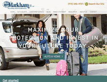 Tablet Screenshot of markhaminsuranceagency.com